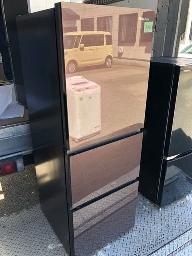 NO 490 ★格安特価★福岡市内配送設置無料★冷蔵庫 ダークブラウン HR-G2801-BR [282L /3ドア /右開きタイプ] [冷凍室 68L]