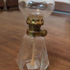 アンティークガラスオイルランプ・スタガー社（ポーランド/ピラミッド1つの画像