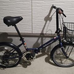 【美品】タイヤ新品! 20インチ折り畳み自転車 外装6段変速  ...