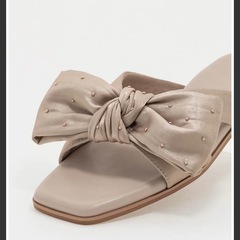 RANDA　ビッグリボンフラットサンダルの画像