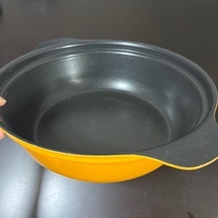 ★鍋物よう鍋　数回使用　28センチ　やまぶきいろ★