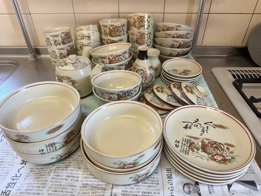値下げ　博物館級　昭和レトロ食器セット