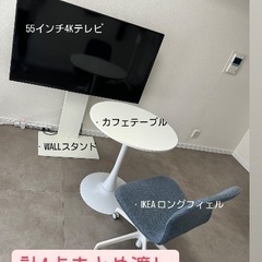 55インチ4Kテレビ　WALLスタンド　IKEA ロングフィェル...