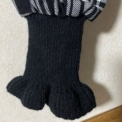 【新品タグ付き】★小さめ★ニット切り替えワンピースXL     L No.119の画像