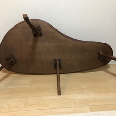 豆型 木製 座卓 ローテーブルの画像