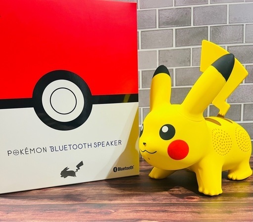 メルカリで売却のため受付終了【新品未使用】ピカチュウ　Bluetooth スピーカー　ポケモン　売ります。