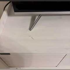 【県内発送も可能】白おしゃれなテレビ台 （ Amazon売り切れ）の画像