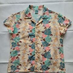 THE EMPORiUM パステルカラーの花柄アロハシャツ 半袖...