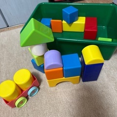 初めての積み木の画像