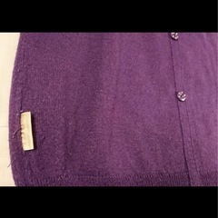 アースミュージック&エコロジー ニット 紫 パープル 春物 秋物 宇治・久御山の画像