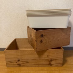 木箱、収納ボックス
