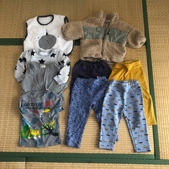 〈取引先決定〉子供服 秋冬服 男の子 95サイズ まとめて9点セット 長袖  トレーナー パーカー スリーパー　長ズボンの画像
