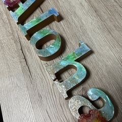 アルファベットオブジェ　オーダー作成