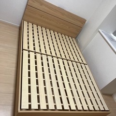 【急募•値下げ】ベッドフレーム　ダブルサイズ　※ほぼ未使用の画像