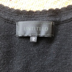 値下げ‼️UNTITLEDセーターの画像