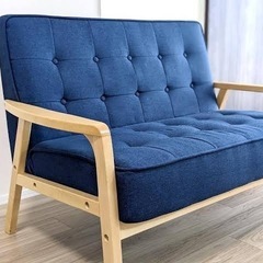 ニトリ コンパクトソファ(ブルー)