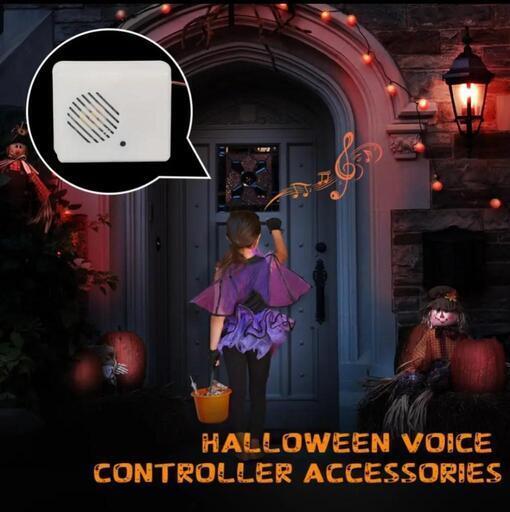 ハロウィン　ホラーグッズ　悪魔の叫び　音センサー内蔵　恐怖の声　再生機