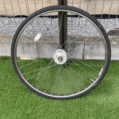 27インチ自転車タイヤ、ホイール前後輪中古