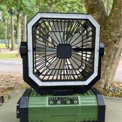 アウトドア・災害用　ポータブル扇風機　充電可能