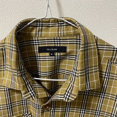 美品　オーバーサイズ　半袖チェックシャツ　Mの画像