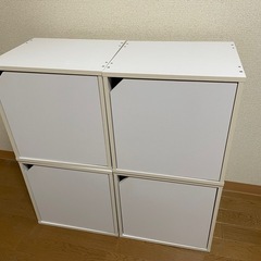 【予定者あり】カラーボックス　白4つ