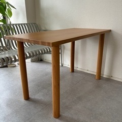 無印良品/オーク材ダイニングテーブル/120cm