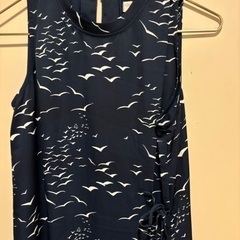 アオザイ風ワンピース紺0円の画像