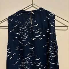 アオザイ風ワンピース紺0円の画像