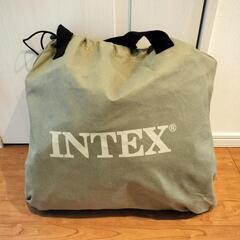 【取引中】INTEX  エアーベッド　シングルの画像
