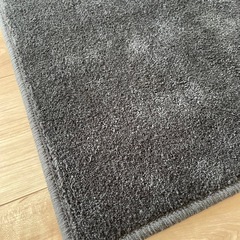 織人しきもの屋工房　洗えるキッチンマット　チャコールブラックの画像