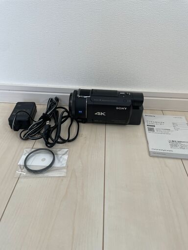 ソニー ビデオカメラ FDR-AX55 4K 64GB 光学20倍 ブラック Handycam FDR-AX55