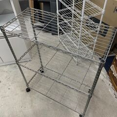 メタルラック　No.14318　キャスター付き　収納　中板調整可...