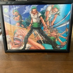 ONEPIECEフレーム付き🧩ワンピースパズル完成品