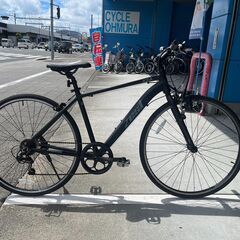 【完売御礼】【大人用】整備済 アルミフレームクロスバイク風  塩...