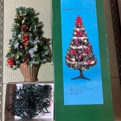 クリスマスツリーとリース、電気