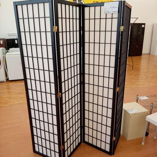 ★ジモティ割あり★ 4連仕切りパーテーション　クリーニング済　YJ3896