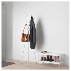 エクラール　ポールハンガー　IKEA  ホワイト
