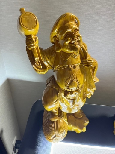 希少‼️ 大黒天　恵比寿 二柱 二天像 仏像　置物 七福 神風水開運金運招財骨董