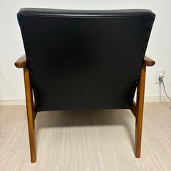 【正規品購入証明有】カリモク家具　1人用ソファ美品の画像