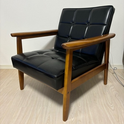【正規品購入証明有】カリモク家具　1人用ソファ美品
