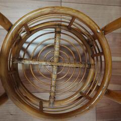 無料　籐　ラタン　フラワースタンド　花台　の画像