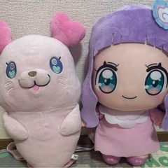 プリキュアぬいぐるみとリュックの画像