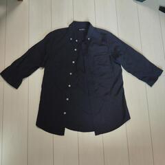 メンズ　七分袖　紺色　M