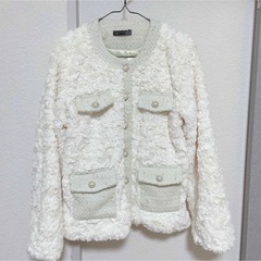 Lサイズ  レディーステディコート ファーコート