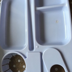 ワンハンドトレー ドリンクホルダー付き　5色20枚セット　おまけトング4点付の画像