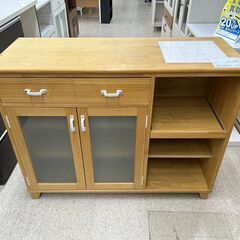 ★ジモティ割あり★  キッチンボード ライトブラウン H90×D43×W113 クリーニング済み TJ8664