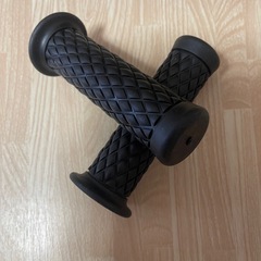 オートバイ バイク汎用ハンドルグリップ  ブラック