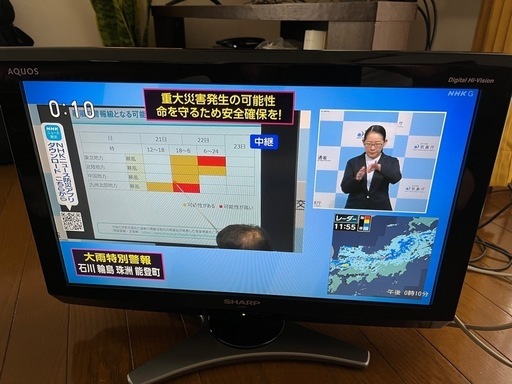 購入者決定　　20インチ　液晶テレビ　SHARP