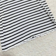 Lサイズ 5分丈Tシャツボーダーの画像