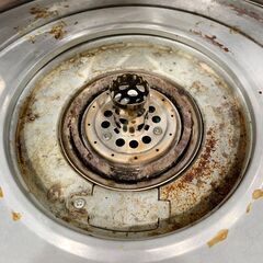 24C638_ジ CORONA コロナ 石油ストーブ RX-2218Y ポータブル 災害時対応 3.7L 乾電池使用タイプ 現状品 中古の画像